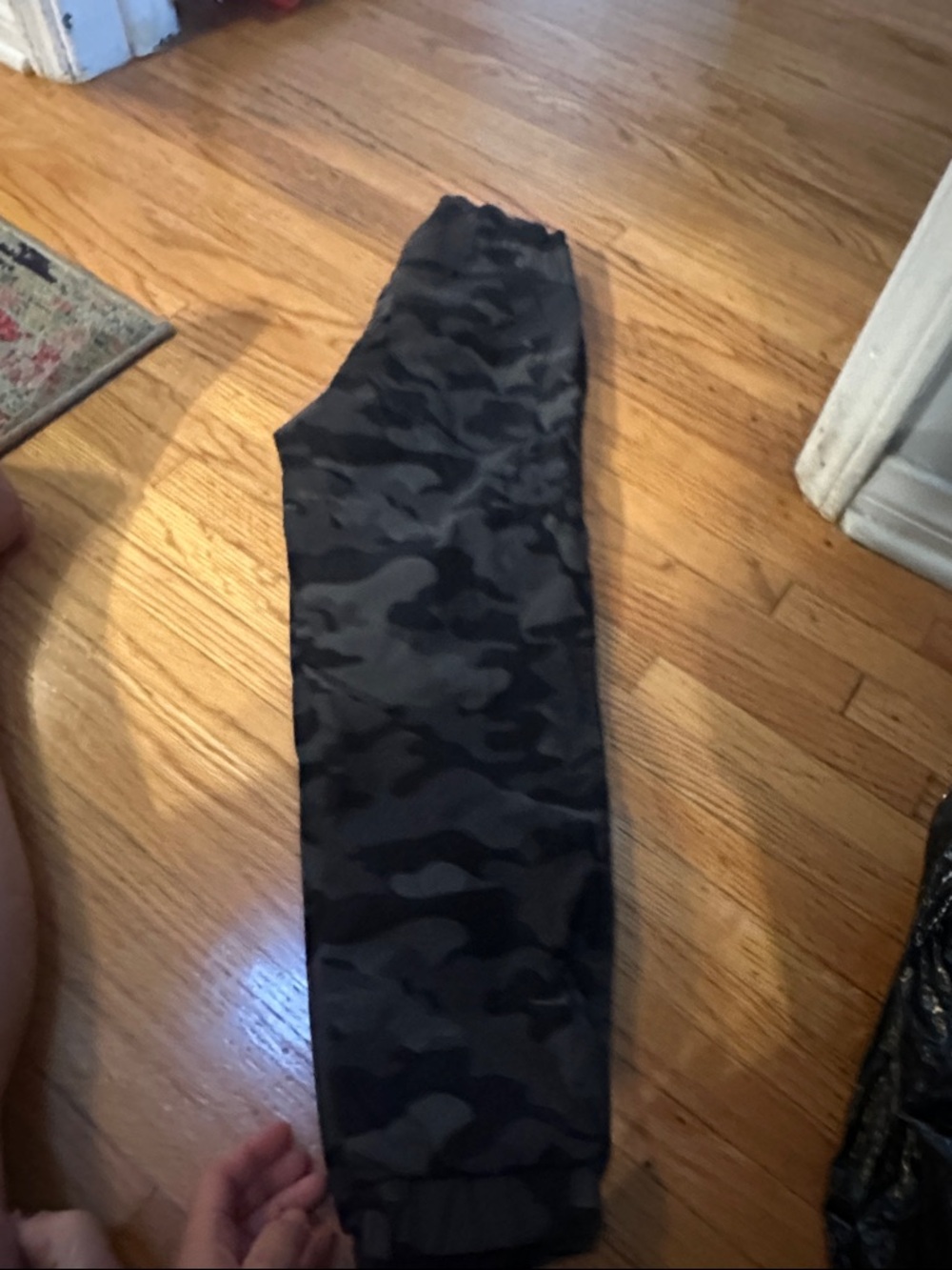 Black & Gray Camo fleece lined Jogger Pants (new)